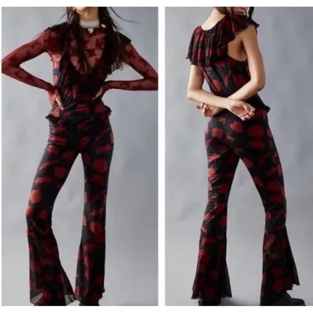 NWT Free People Austyn One Piece ruffle jumpsuit size S